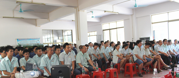 2015年8月25，興順公司管理升級誓師大會召開